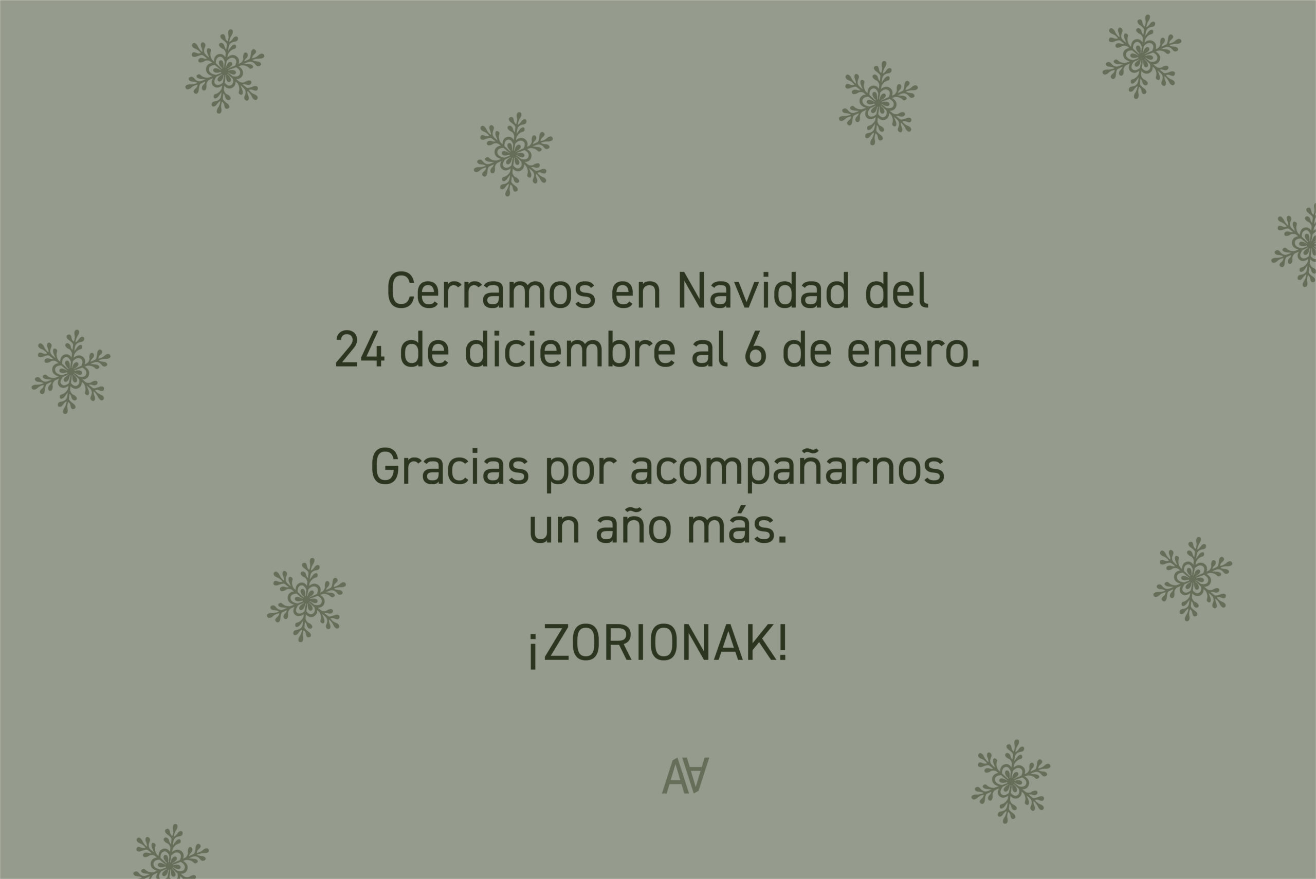 DESCANSAMOS EN NAVIDAD